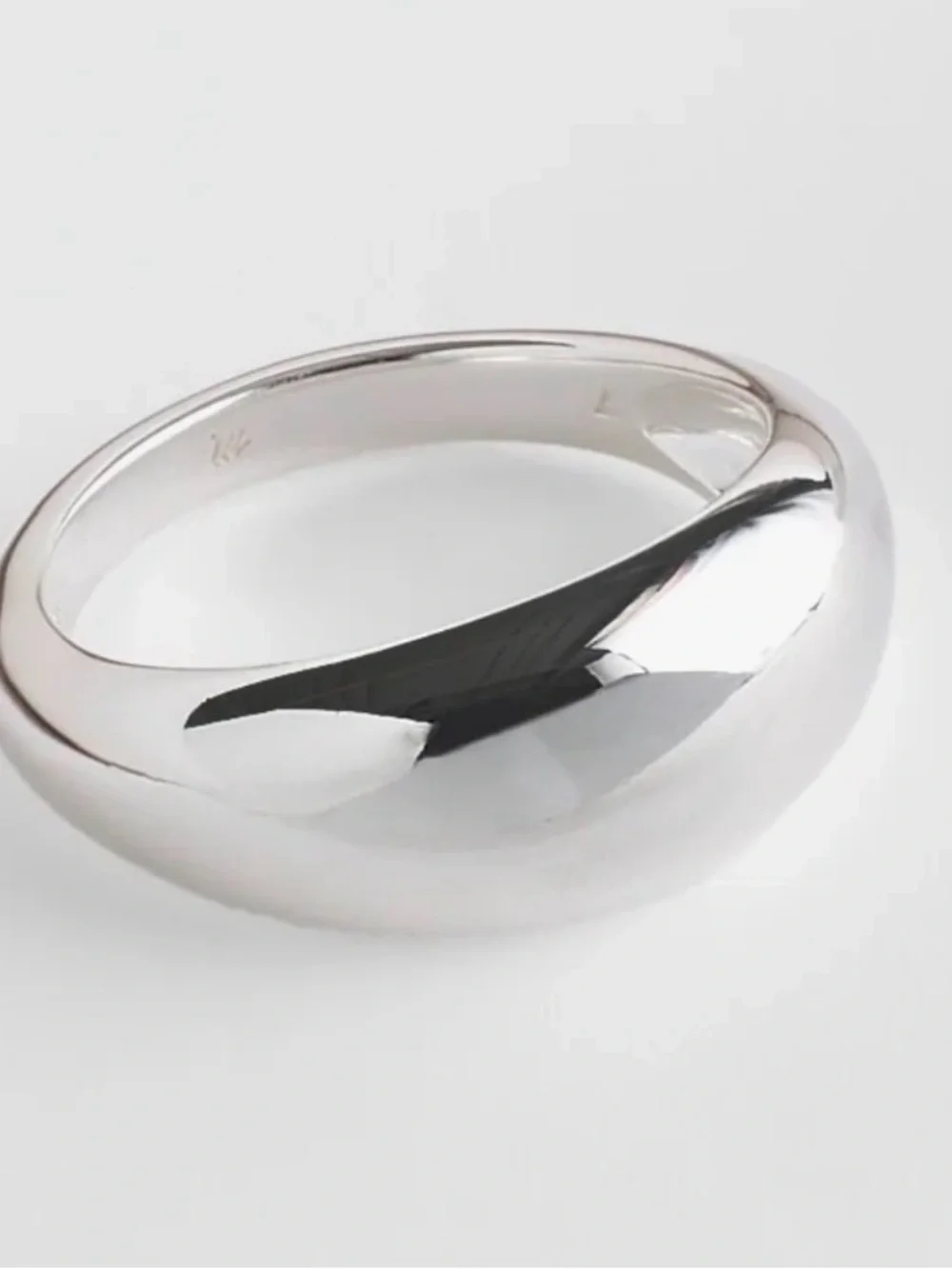 Madewell Sterling Silver Demi-Fine Dome Ring NWT Size 7 Minimalist Quality Chic